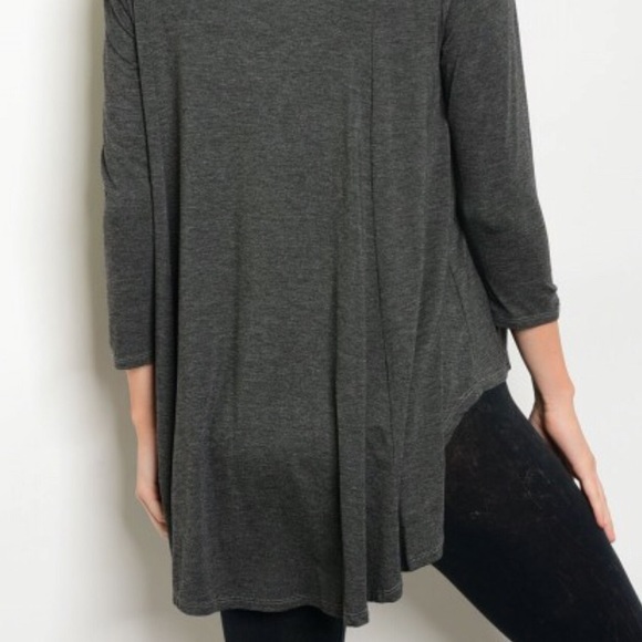 SALES ❗️Charcoal V Neck long sleeve Sweater - Picture 5 of 6